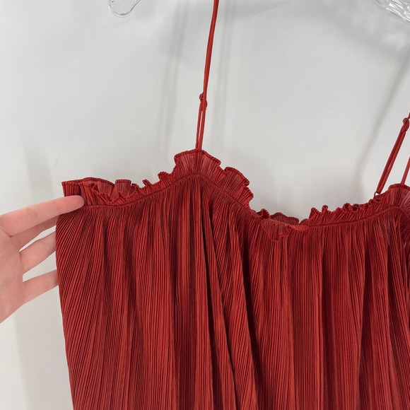 Madewell Nicole Cropped Ruffle Cami Tank Top - Picture 3 of 7